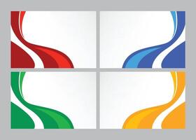 Background shape with different color and white space vector