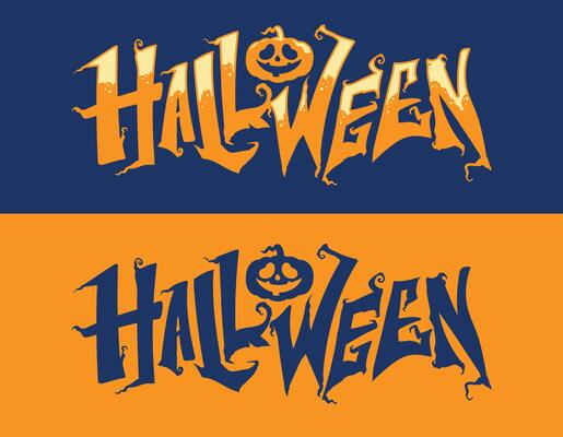 halloween typography design