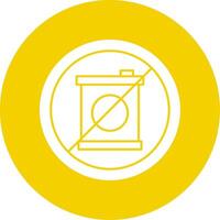 No Fossil Fuels Glyph Multi Circle Icon vector