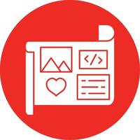 Mockup Glyph Multi Circle Icon vector
