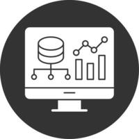 Data Driven Glyph Multi Circle Icon vector