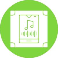 Vertical Rhythm Glyph Multi Circle Icon vector