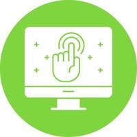 Call To Action Glyph Multi Circle Icon vector