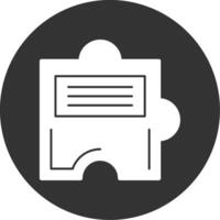 Puzzle Glyph Multi Circle Icon vector