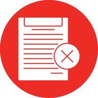 Disagree Glyph Multi Circle Icon vector