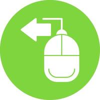 Mouse Glyph Multi Circle Icon vector