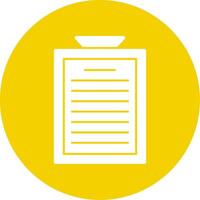 Clipboard Glyph Multi Circle Icon vector