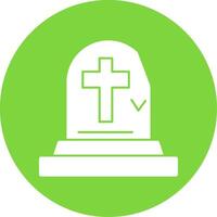 Tombstone Glyph Multi Circle Icon vector