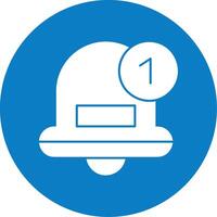 Notification Glyph Multi Circle Icon vector