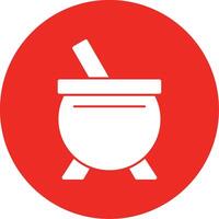 Cauldron Glyph Multi Circle Icon vector