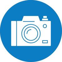Camera Glyph Multi Circle Icon vector