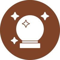 Crystal Ball Glyph Multi Circle Icon vector