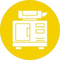 Eco Generator Glyph Multi Circle Icon vector