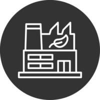 Green Factory Line Multi Circle Icon vector
