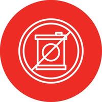 No Fossil Fuels Line Multi Circle Icon vector