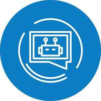 Auto Reply Line Multi Circle Icon vector