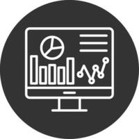 Web Analytics Line Multi Circle Icon vector