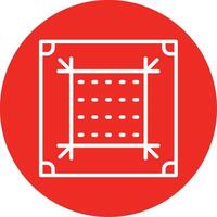 Dots Per Inch Line Multi Circle Icon vector