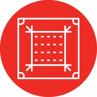 Dots Per Inch Line Multi Circle Icon