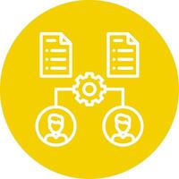 Onboarding Line Multi Circle Icon vector