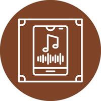 Vertical Rhythm Line Multi Circle Icon vector