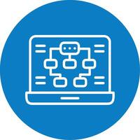 Information Architecture Line Multi Circle Icon vector