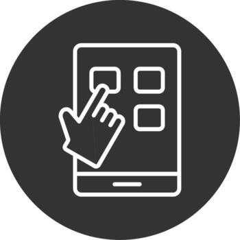 Interaction Design Line Multi Circle Icon vector