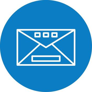 Mail Line Multi Circle Icon vector