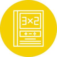 Maths Line Multi Circle Icon vector