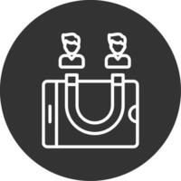 User Engagement Line Multi Circle Icon vector