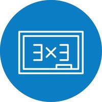 Blackboard Line Multi Circle Icon vector
