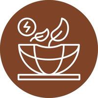 Sustainable Energy Line Multi Circle Icon vector
