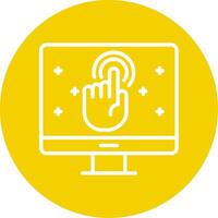 Call To Action Line Multi Circle Icon vector