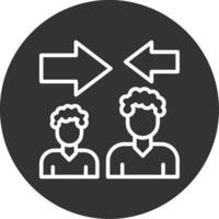 Mediator Line Multi Circle Icon vector