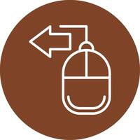 Mouse Line Multi Circle Icon vector