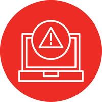 Error Line Multi Circle Icon vector