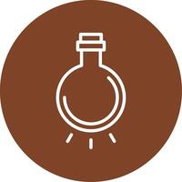 Light Bulb Line Multi Circle Icon vector