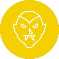 Dracula Line Multi Circle Icon vector