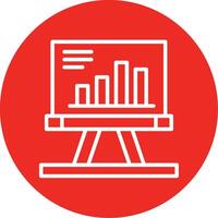 Presentation Line Multi Circle Icon vector