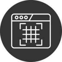 Grid Line Multi Circle Icon vector