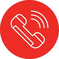 Call Line Multi Circle Icon vector