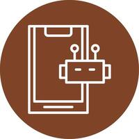 Smartphone Line Multi Circle Icon vector