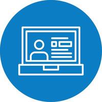 Profile Line Multi Circle Icon vector