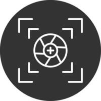 Camera Frame Line Multi Circle Icon vector
