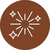 Fireworks Line Multi Circle Icon vector