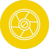 Camera Exposure Line Multi Circle Icon vector