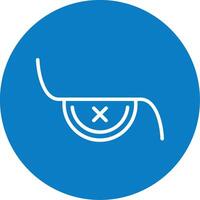 Eye Patch Line Multi Circle Icon vector