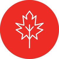 Dry Leaves Line Multi Circle Icon vector