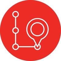 Gps Line Multi Circle Icon vector
