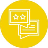 Feedback Line Multi Circle Icon vector